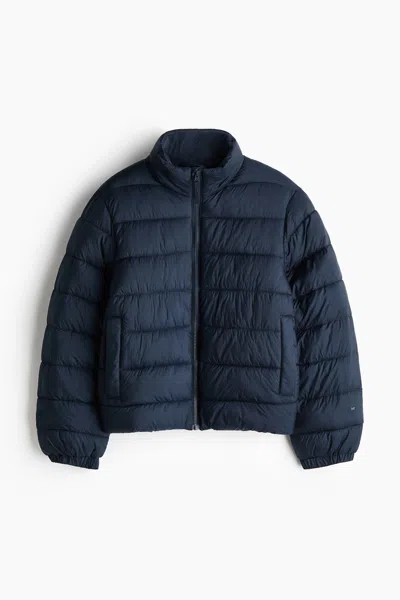 H&m Kids' Windproof & Water-repellent Padded Jacket In Blue