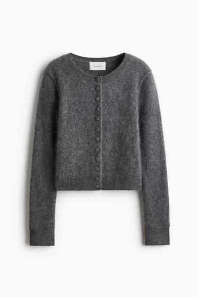 H&m Wool Cardigan In Gray