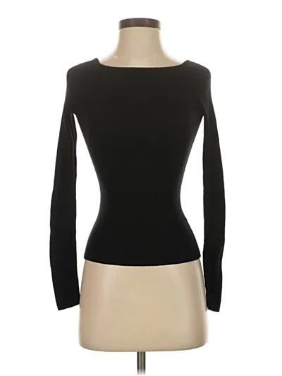 Pre-owned H&m Wool Cardigan Sweater In Black