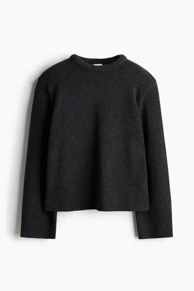 H&m Wool Sweater In Black