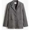 H&m Wool-blend Blazer In Black