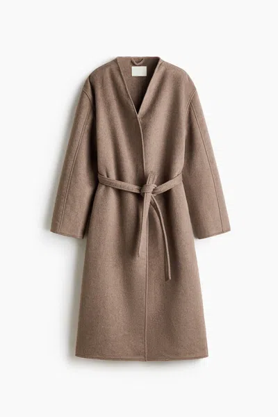 H&m Wool-blend Coat In Brown