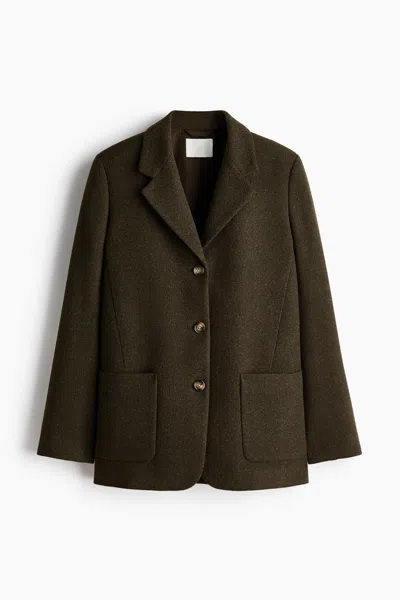 H&m Wool-blend Jacket In Green