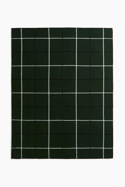 H&m Wool-blend Throw In Green