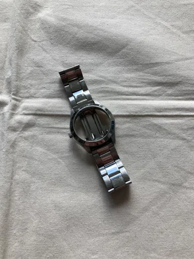 Pre-owned H&m X Maison Margiela H&m Faceless Watch In Silver