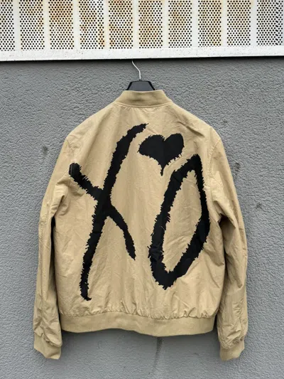 Pre-owned H&m X The Weeknd Hm Xo Bomber Khaki Beige Bomber Jacket