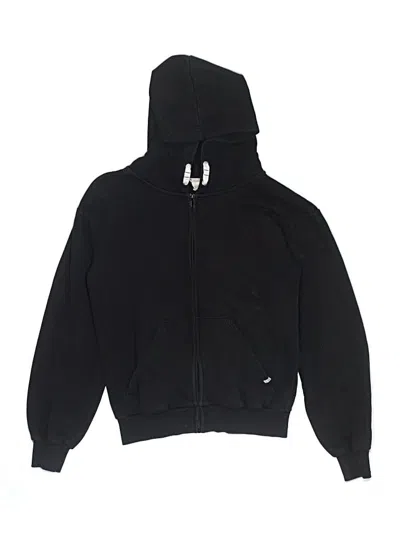 Pre-owned H&m Kids' Zip Up Hoodie In Black