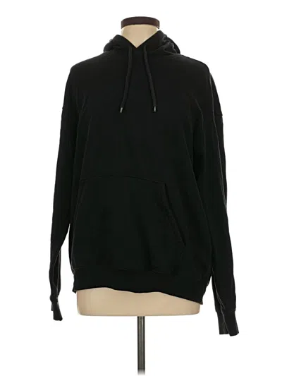 Pre-owned H&m Zip Up Hoodie In Black