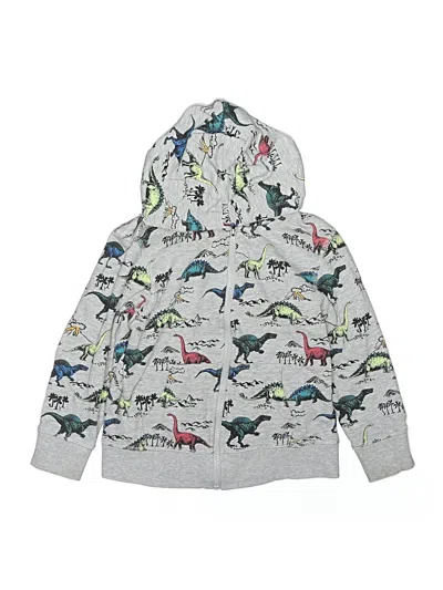 Pre-owned H&m Kids' Zip Up Hoodie In Gray