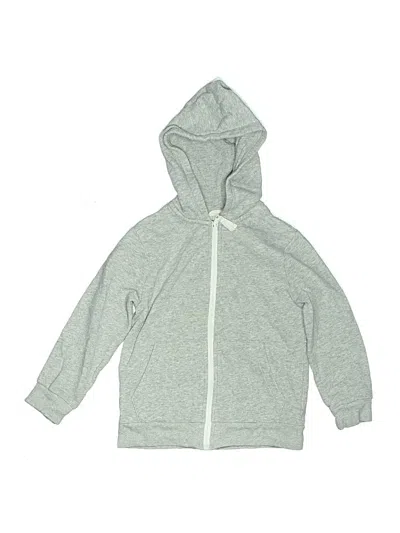 Pre-owned H&m Kids' Zip Up Hoodie In Gray