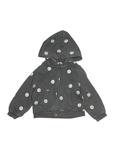 Pre-owned H&m Kids' Zip Up Hoodie In Gray