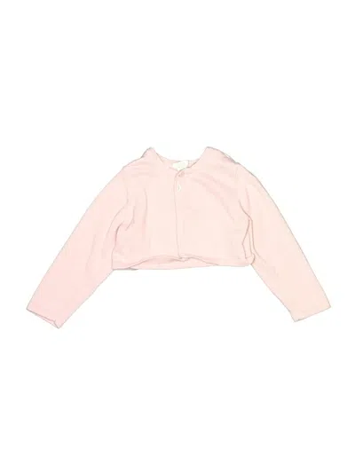 Pre-owned H&m Kids' Zip Up Hoodie In Pink