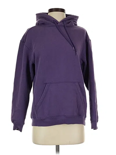Pre-owned H&m Zip Up Hoodie In Purple