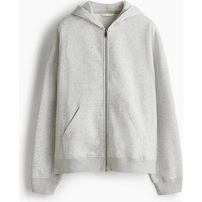 H&m Zip-through Hoodie In Gray