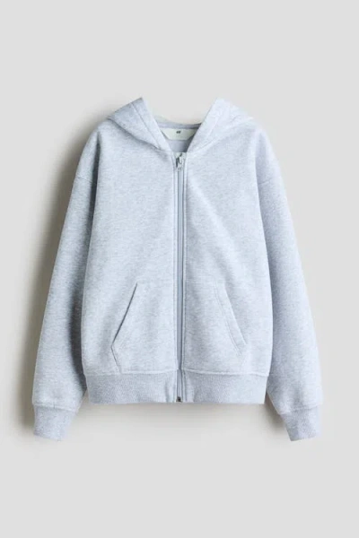 H&m Kids'  Zip-through Hoodie In Blue