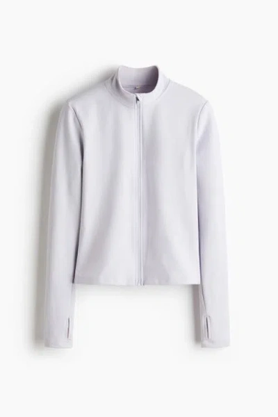 H&m Zip-through Sports Jacket With Softmove In Blue