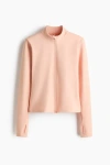 H&m Zip-through Sports Jacket With Softmove In Pink