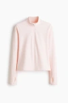 H&m Zip-through Sports Jacket With Softmove In Pink