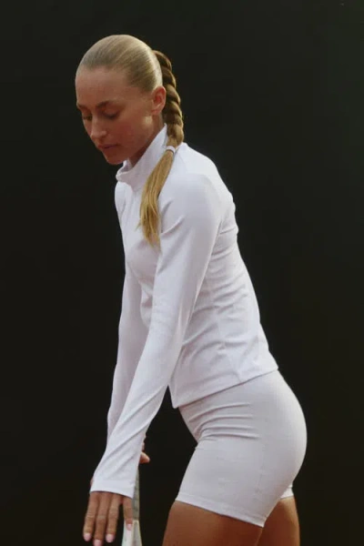 H&m Zip-through Sports Jacket With Softmove In White