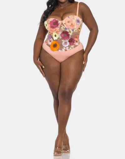 H&y Blooming Bodysuit - Plus In Multi