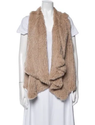 Pre-owned H Brand Vest In Brown/neutrals