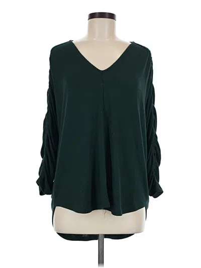Pre-owned H By Bordeaux 3/4 Sleeve T-shirt In Green