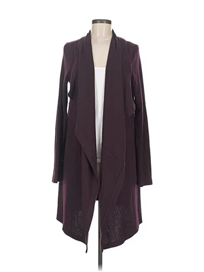 Pre-owned H By Bordeaux Cardigan Sweater In Burgundy