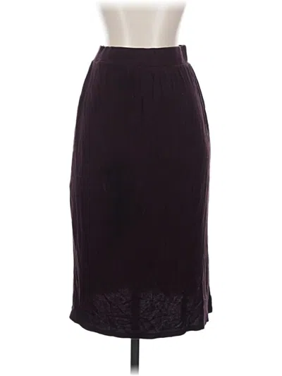 Pre-owned H By Bordeaux Formal Skirt In Burgundy