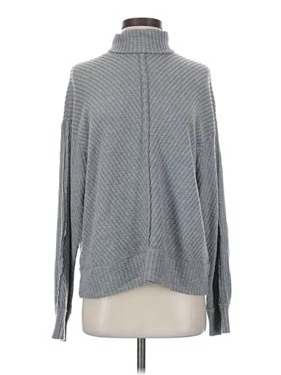 Pre-owned H By Bordeaux Long Sleeve Turtleneck In Gray