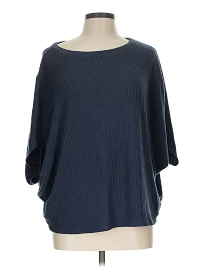 Pre-owned H By Bordeaux Poncho In Blue