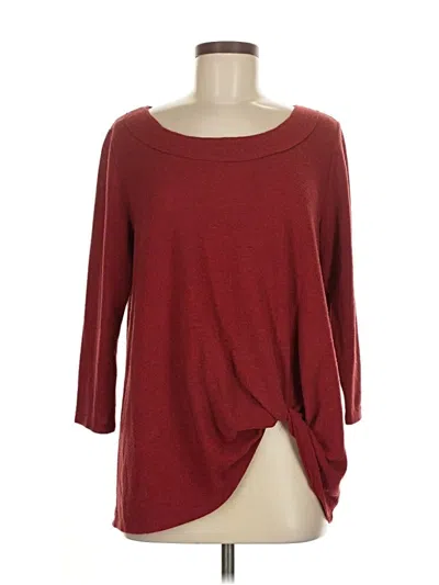 Pre-owned H By Bordeaux Pullover Sweater In Burgundy