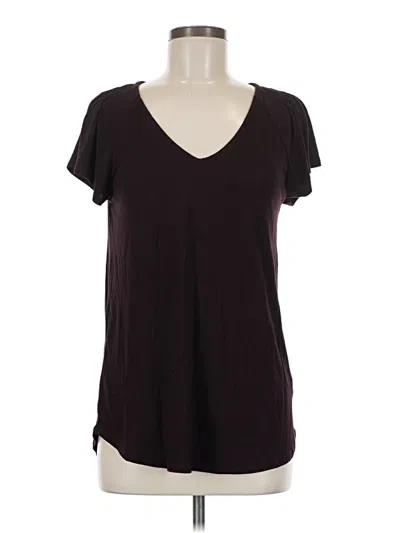 Pre-owned H By Bordeaux Short Sleeve T-shirt In Burgundy