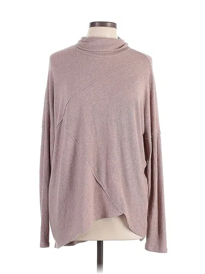 Pre-owned H By Bordeaux Turtleneck Sweater In Brown