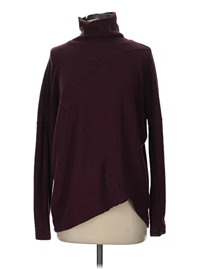 Pre-owned H By Bordeaux Turtleneck Sweater In Burgundy