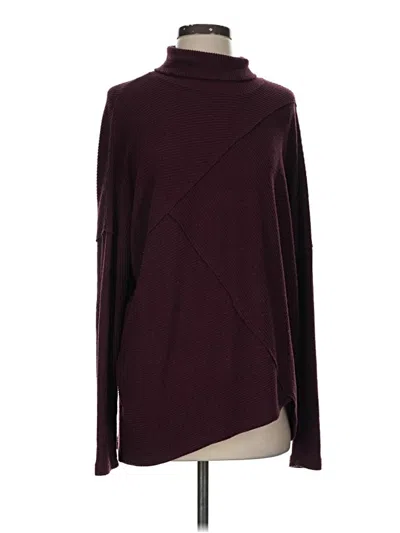 Pre-owned H By Bordeaux Turtleneck Sweater In Burgundy