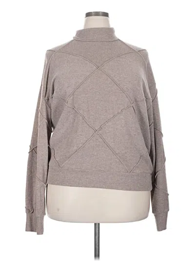 Pre-owned H By Bordeaux Turtleneck Sweater In Gray