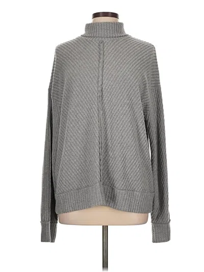 Pre-owned H By Bordeaux Turtleneck Sweater In Gray