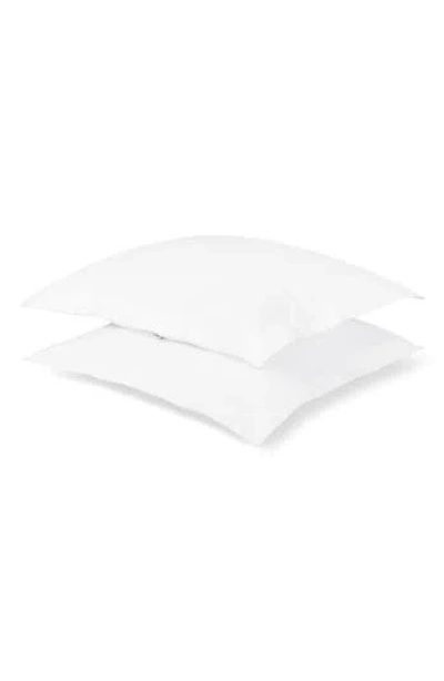 H By Frette Waves Set Of 2 Pillow Shams In White