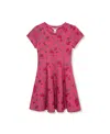 H By Habitual Big Girls Floral Scuba Knit Dress In Pink
