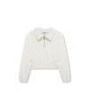 H By Habitual Big Girls Half Zip Sweatshirt In White