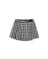 H By Habitual Big Girls Pleated With Buckle Skort In Black