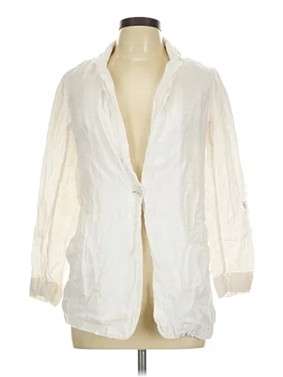 Pre-owned H By Halston 3/4 Sleeve Blouse In Ivory