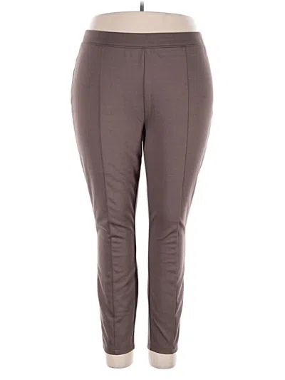 Pre-owned H By Halston Active Pants In Brown