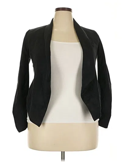 Pre-owned H By Halston Blazer Jacket In Black