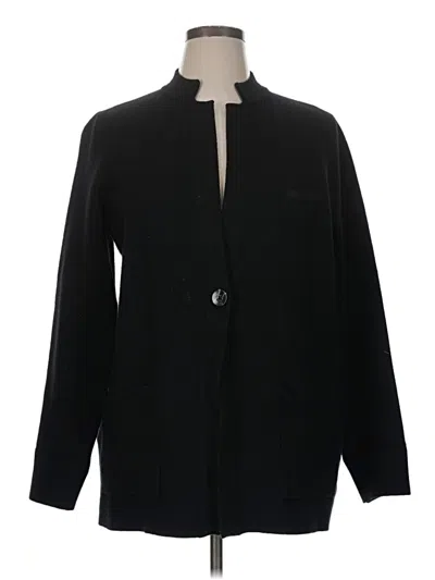 Pre-owned H By Halston Blazer Jacket In Black