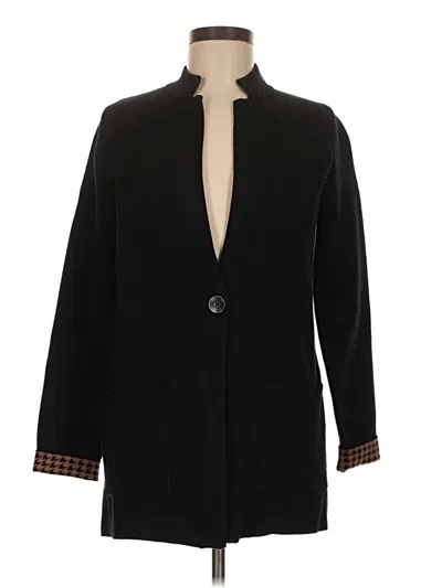 Pre-owned H By Halston Blazer Jacket In Black