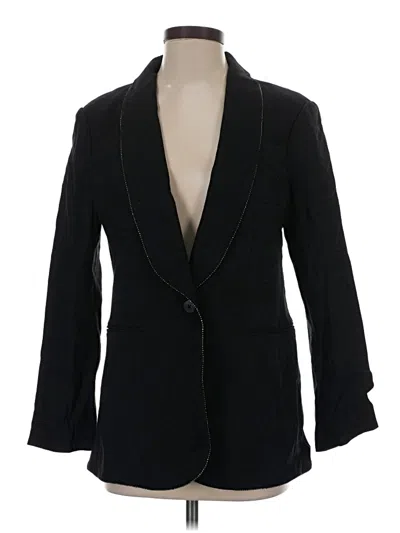 Pre-owned H By Halston Blazer Jacket In Black