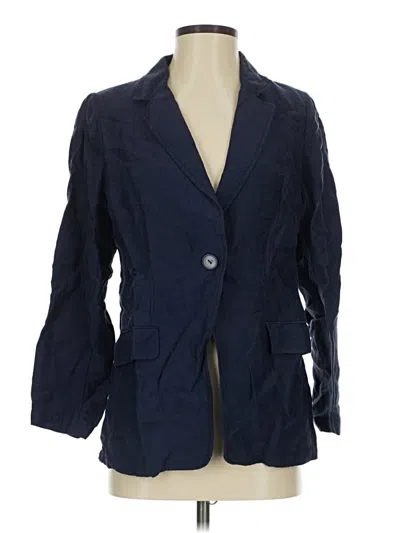 Pre-owned H By Halston Blazer Jacket In Blue