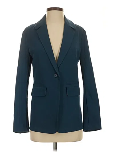 Pre-owned H By Halston Blazer Jacket In Blue