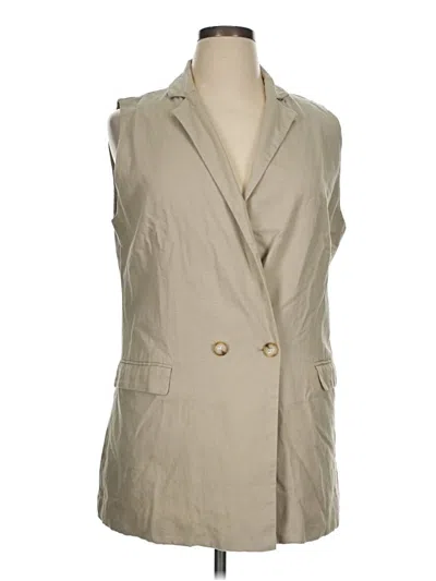 Pre-owned H By Halston Blazer Jacket In Brown